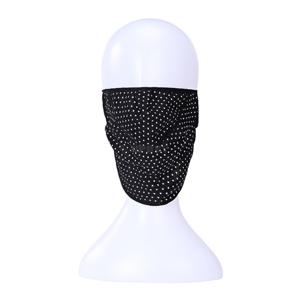 Outdoor Cycling Mask Anti-UV Adjustable Windproof Face Neck Cover  Black spot_One size