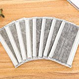 Disposable Mask, Activated Carbon Prevent Mist Haze Car Exhaust Smell of Cigarettes PM 2.5 Dust Filter Cycling Mask for Unisex Bamboo Charcoal Fiber P