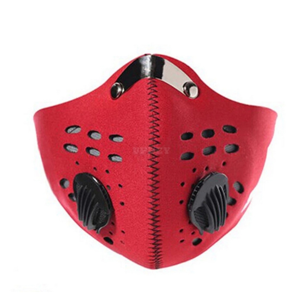 Urparcel Dust Motorcycle Bicycle Cycling Bike Ski Half Face Mask Filter Red