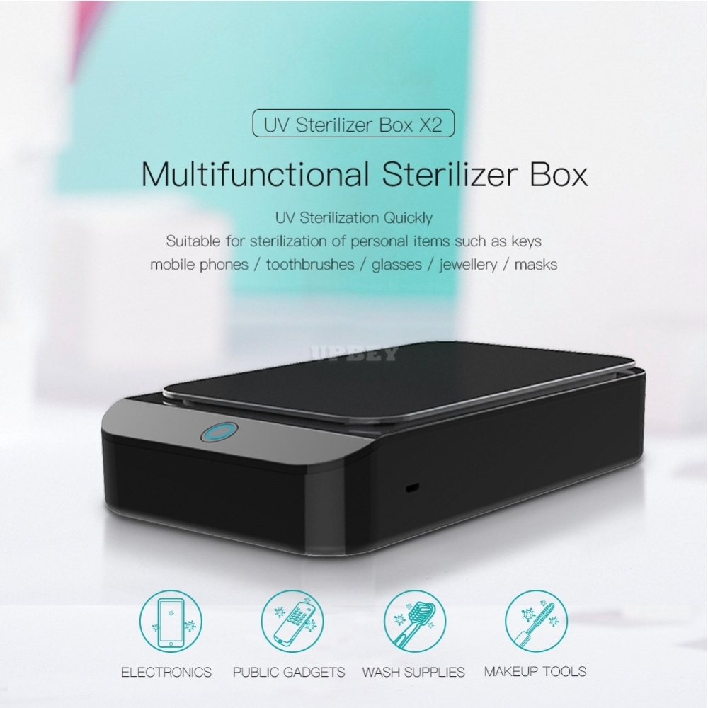 Sterilizer Box UV Disinfection Box Pedicure Manicure Box Boxes Sterilizing Steel Metal Nipper Equipment Cleaner Tools black