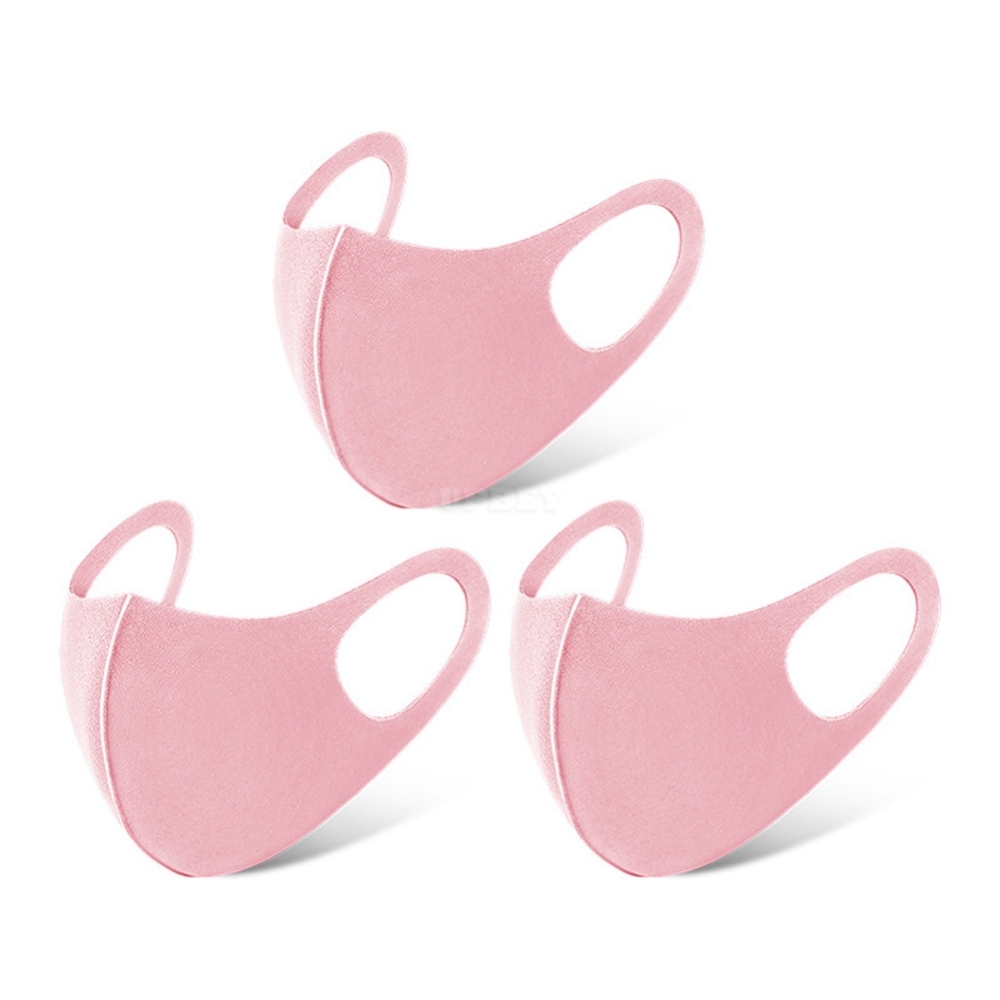 Washable Earloop Facial Mask Cycling Anti Dust Warmer Environmental Mouth Face Mask Respirator 3 pink_One size