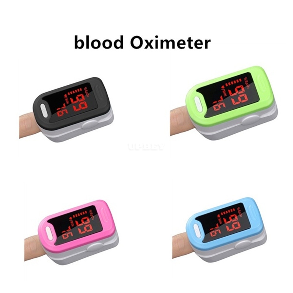 Infrared Ear Forehead Temperature Electronic Thermometer Finger Clip Pulse Oximeter Wrist Blood Pressure Device Blood Oximeter_blue