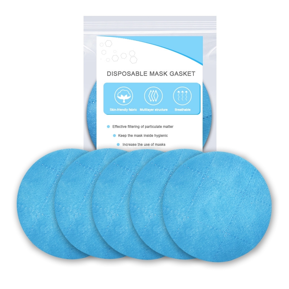 5/10pcsDisposable Activated Carbon Filter for Mask 3 Layers Breathable Protective Filter Mouth Mask for Men Women with Filter Slot  5pcs round