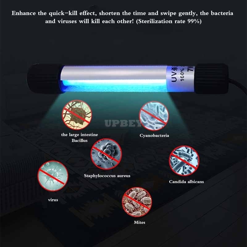 110V Uv Sterilizer Germicidal Light Sterilization Ultraviolet Lamp for Disinfect Bacterial Kill Corona Virus American regulations
