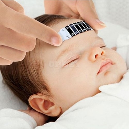 Voberry Hot Kids Forehead Strip Thermometer Fever Baby Child Kid Test Temperature
