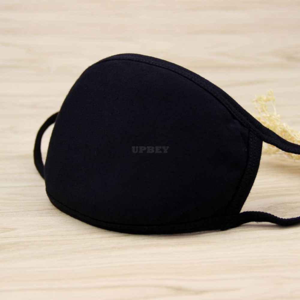 Men Women Riding Cotton Mask Dust-proof Fashion Black Facial Expression Teeth Warm Mask KZ-black