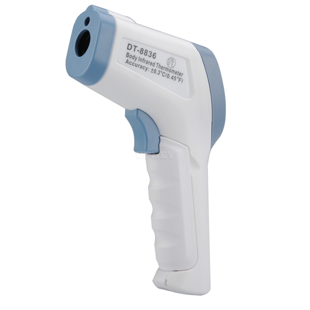 Infrared Non Contact Body Thermometer LCD Display Store 32 Readings blue