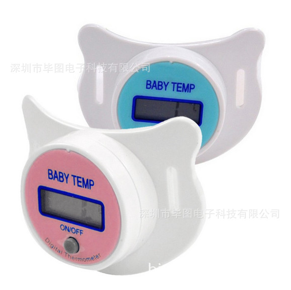 Creative Baby LCD Digital Mouth Nipple Thermometer Pacifier Health Monitor