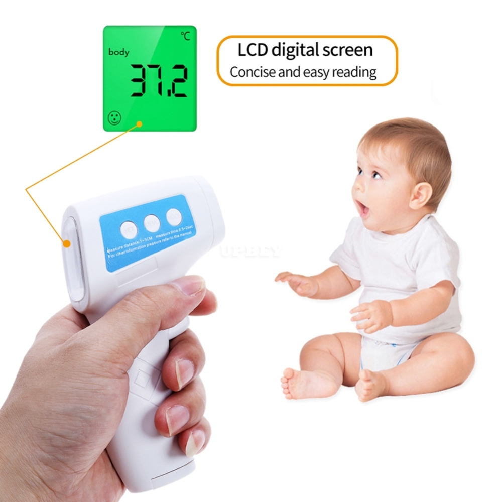 Baby Infrared Electronic Temperature Thermometer Baby Child Home Medical High Precision Dual-use Temperature Tools white