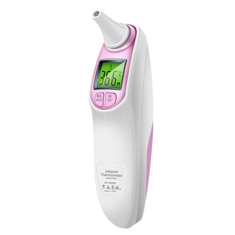 Home Electronic Digital Ear Forehead Infrared Thermometer for Baby Kids  Pink