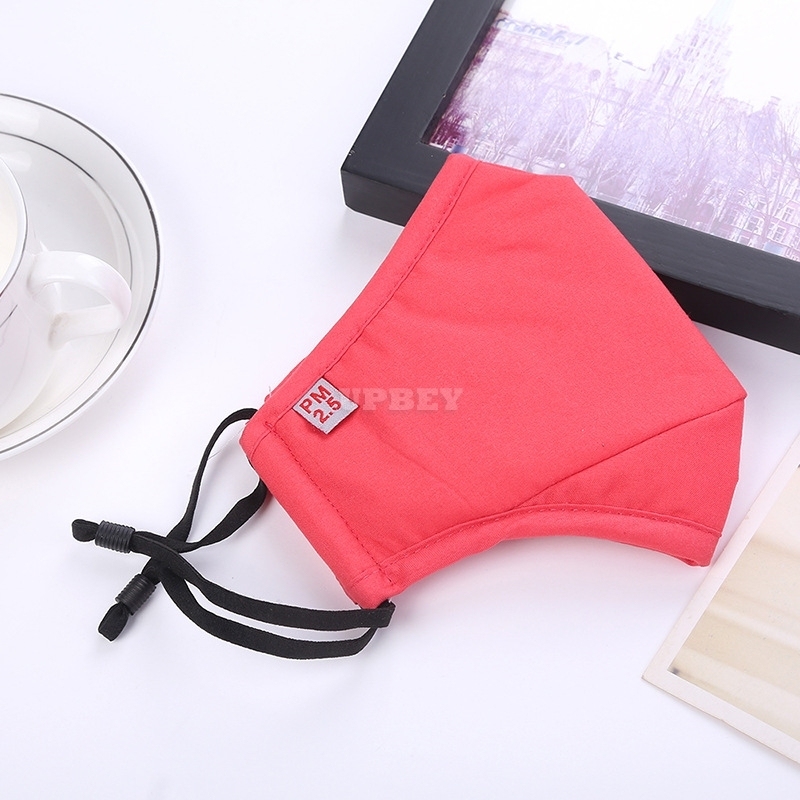 PM2.5 Breathable Anti-haze Cotton Mask Fashionable Cycling Motorcycle Outdoor Protective Dust Mask red