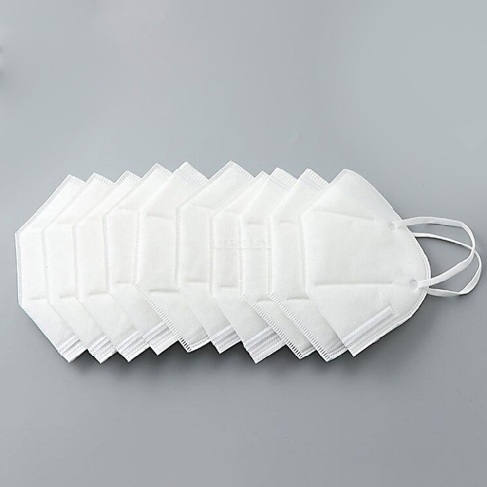10pcs/set Disposable Respirator Non-woven Cloth Dust-proof Mask white