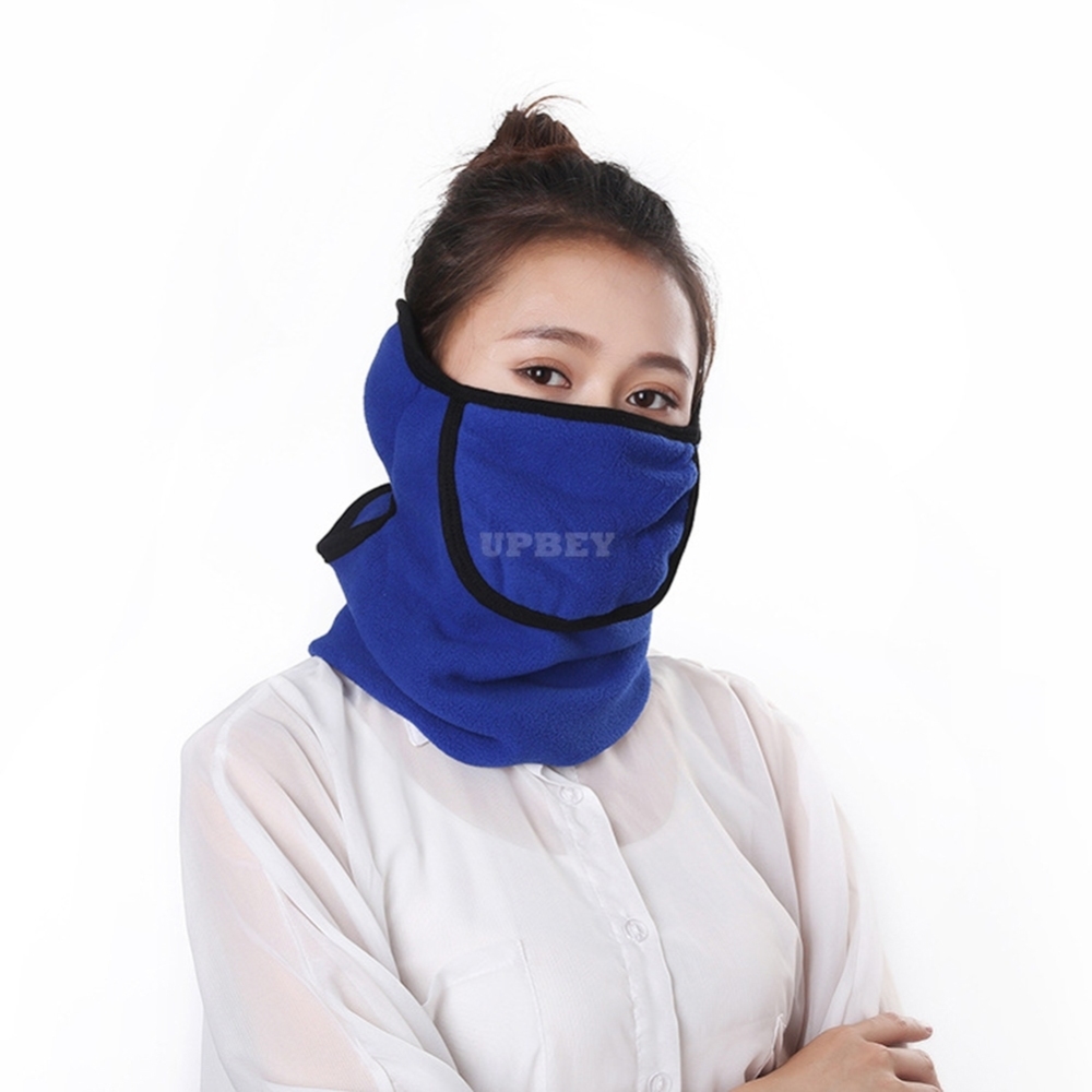 3 in 1 Outdoor Full Face Mask Neck Cover Earmuff Dustproof Warm Mask for Winter Royal blue