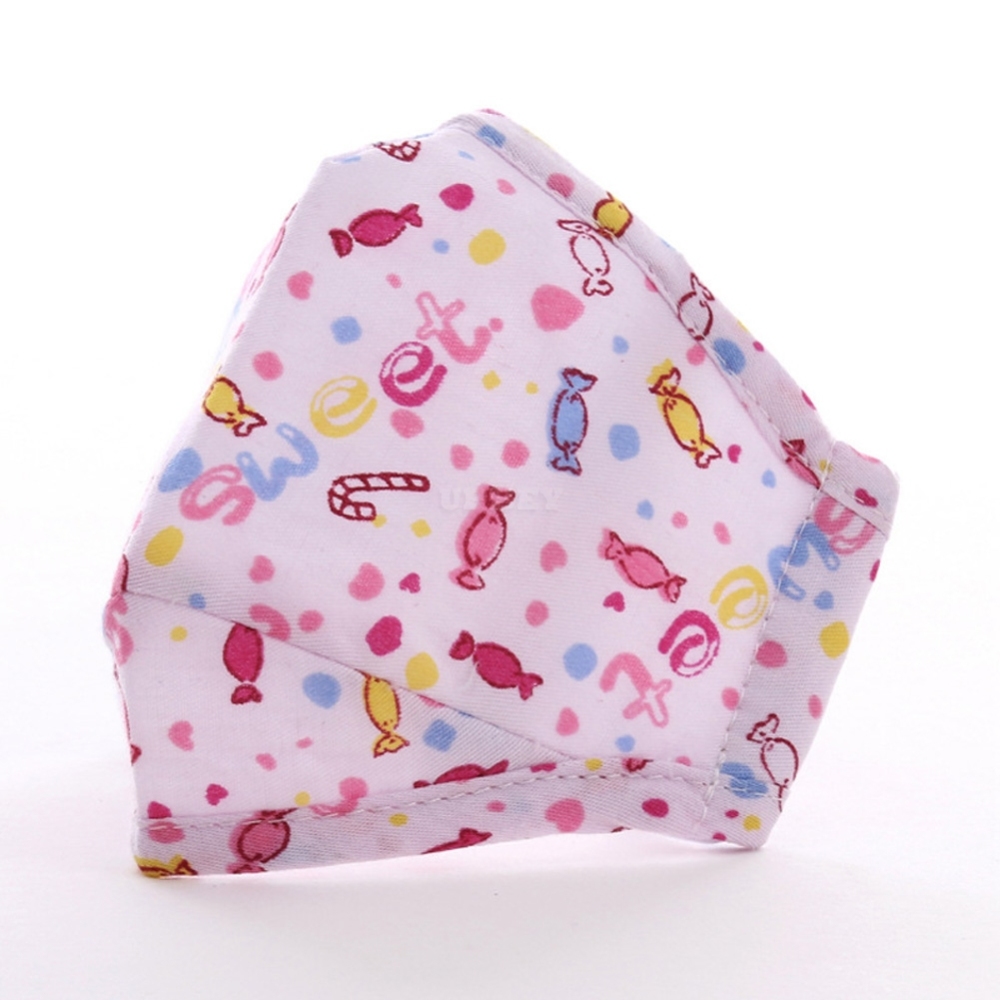 Kid PM2.5 Anti-haze Mask Winter Warm Cotton Dust-proof Breathable Cartoon Boy Girl Mask Candy_One size