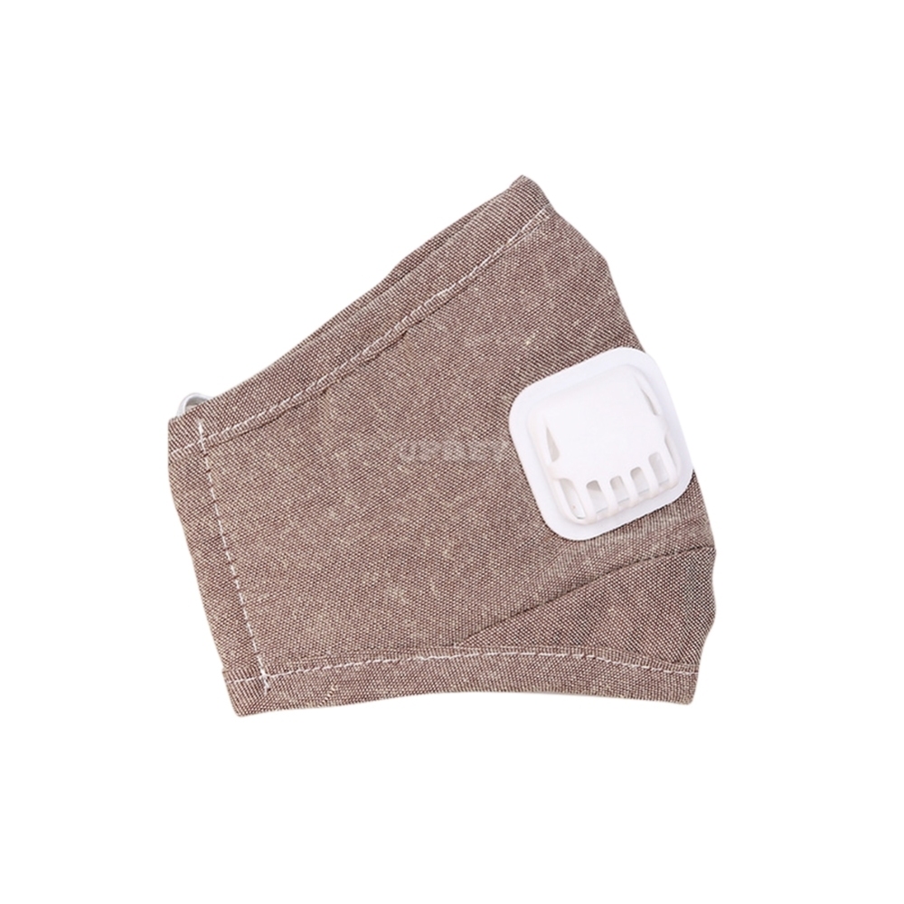 Winter Plaid Printing Anti-smog Pm2.5 Respirator Valve Mask
