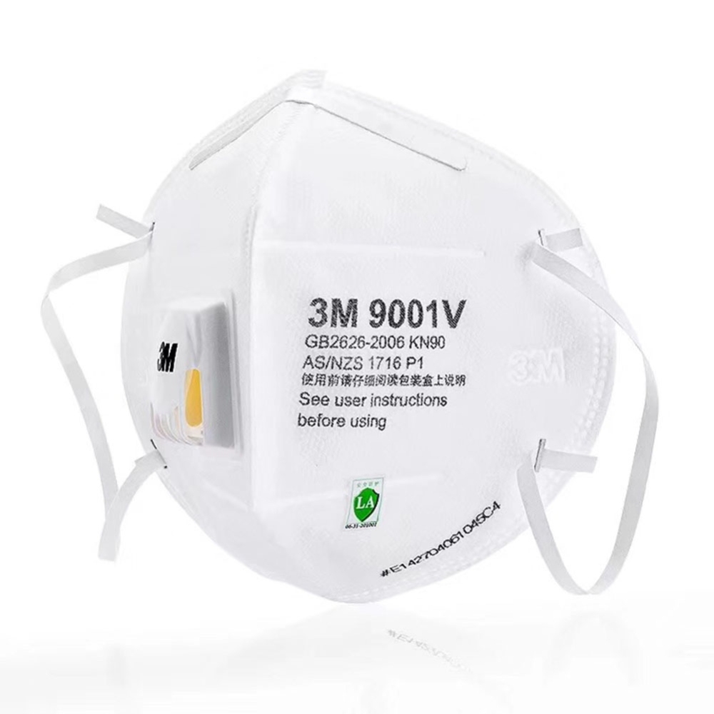 1Pc 9001 Protective Mask with Air Valve with Adjustable Nose Clip 1pc