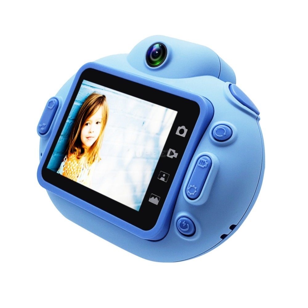 Cartoon Portable HD Mini Digital Camera for Children blue