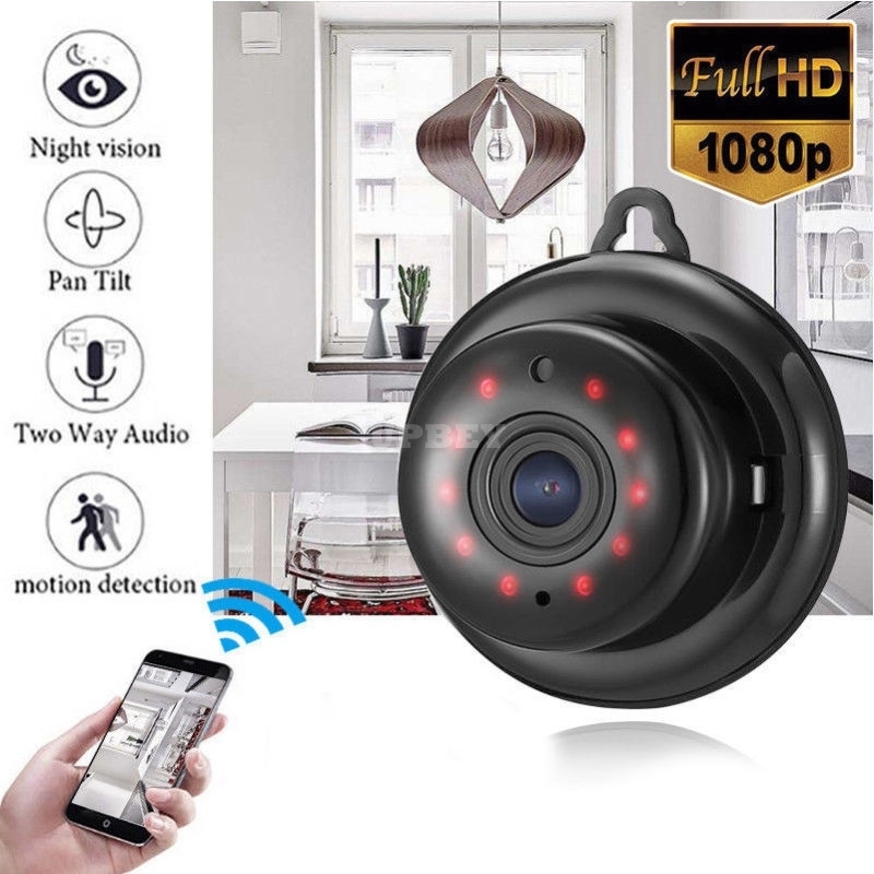 Wireless Mini WIFI IP Camera HD 1080P Home Security Camera with Night Vision  UK plug