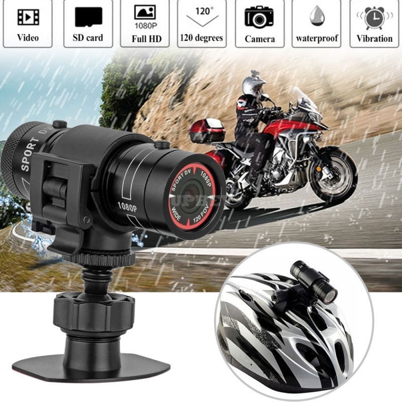 F9 Mini Bike Camera HD Motorcycle Helmet Sports Action Camera Video DV Camcorder Full HD 1080p Car Video Recorder black