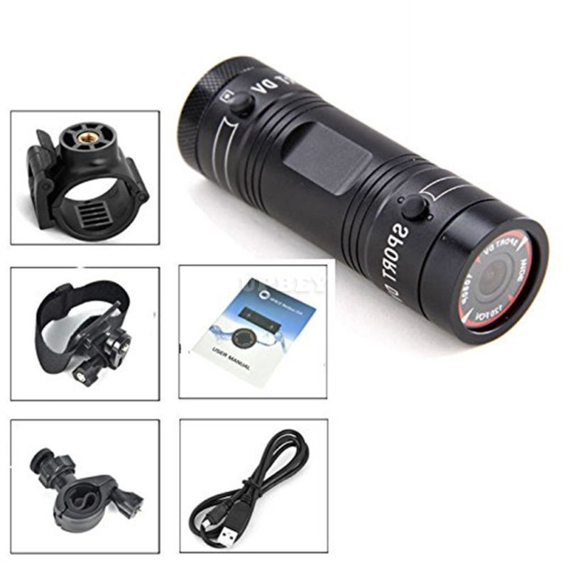 F9 Mini Bike Camera HD Motorcycle Helmet Sports Action Camera Video DV Camcorder Full HD 1080p Car Video Recorder black