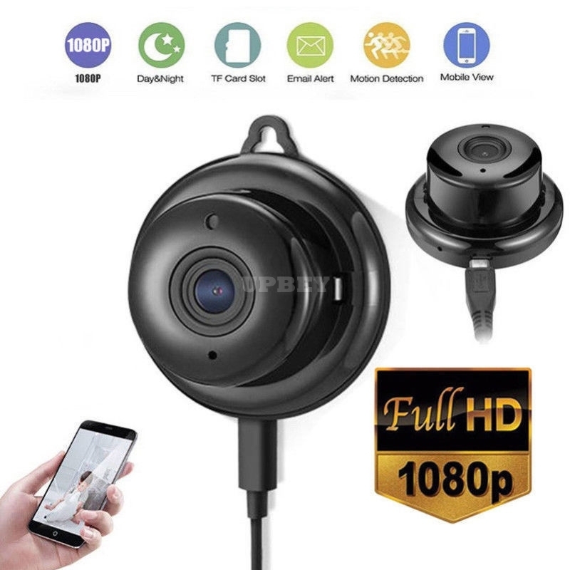 Wireless Mini WIFI IP Camera HD 1080P Home Security Camera with Night Vision  UK plug
