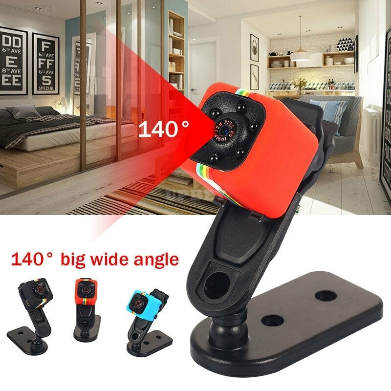SQ11 Full HD 1080P Mini Car DV DVR Camera Dash Cam with IR Night Vision - All Black