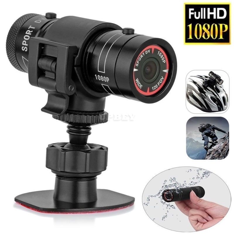 F9 Mini Bike Camera HD Motorcycle Helmet Sports Action Camera Video DV Camcorder Full HD 1080p Car Video Recorder black