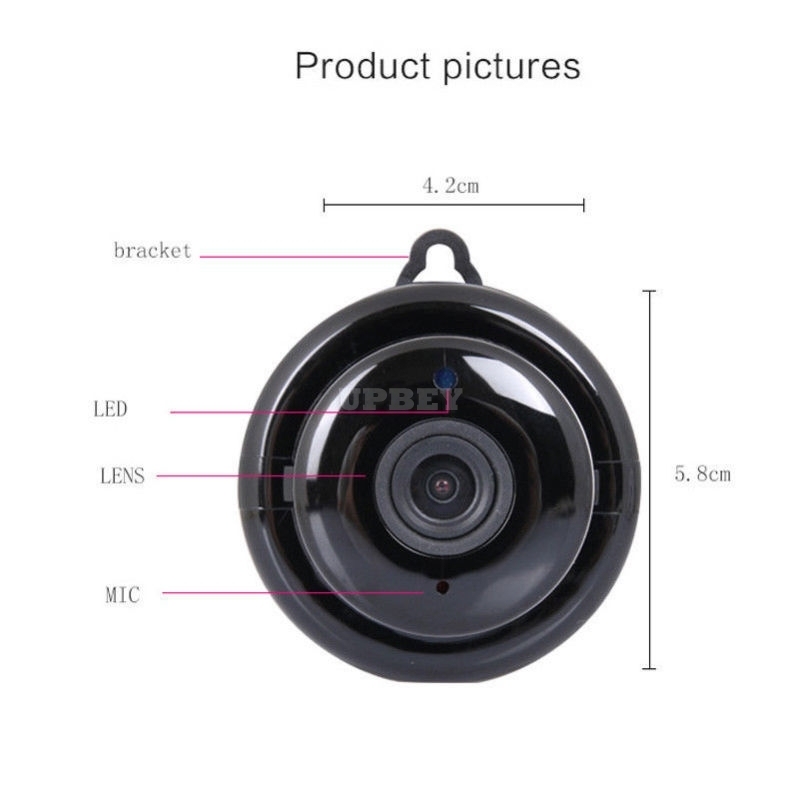 Wireless Mini WIFI IP Camera HD 1080P Home Security Camera with Night Vision  UK plug