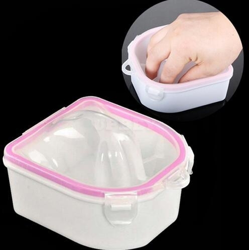 Nail Spa Bowl Professional Double Layer Soak Off Warm Nail Soak Bowl Manicure Tool blue