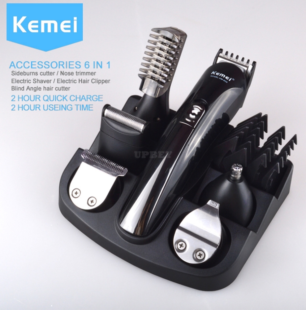 11 in 1 Multifunction Hair Clipper Professional Hair Trimmer Electric Beard Trimmer Hair Cutting Machine black_EU UK AU US Plug