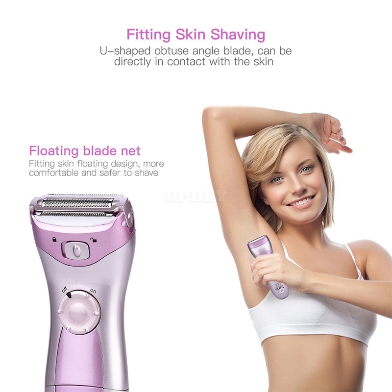 Electric Hair Trimmer Women Shaver Razor Home Use Rechargeable Waterproof Shaving Machine Pink