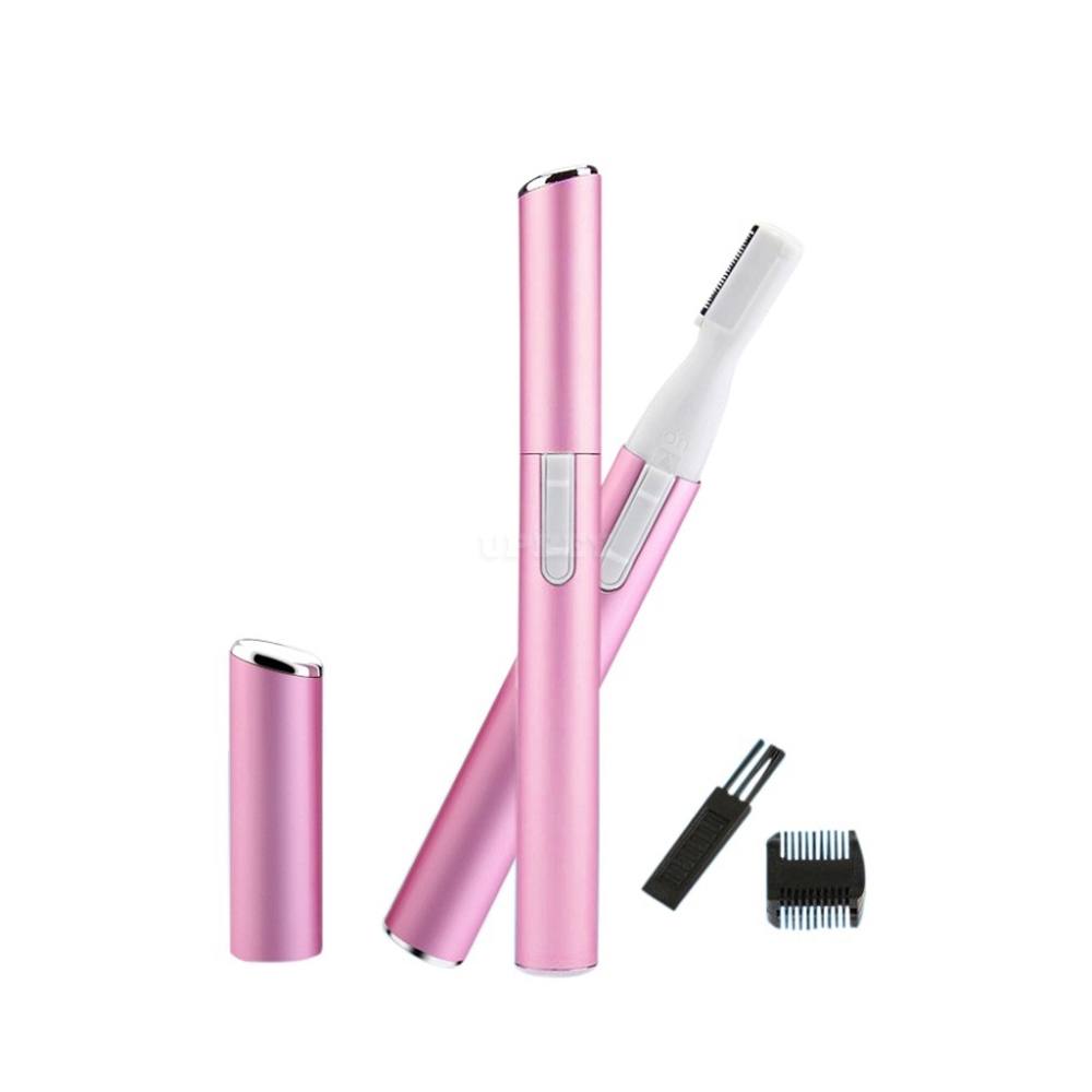 J-AA 210 Electric Eyebrow Trimmer Shaver Portable Face Hair Remover Tool Pink_0.9