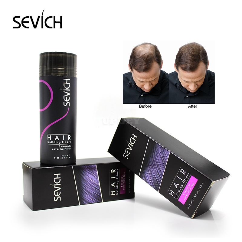 Beauty Cosmetic Plants Hair Fibers Spray Powder Hair Growth Treatment Fibers 25g dark brown