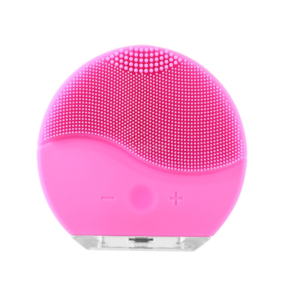 Face Cleaning Brush Waterproof Silicon Electric Masager Cleansing System Pink