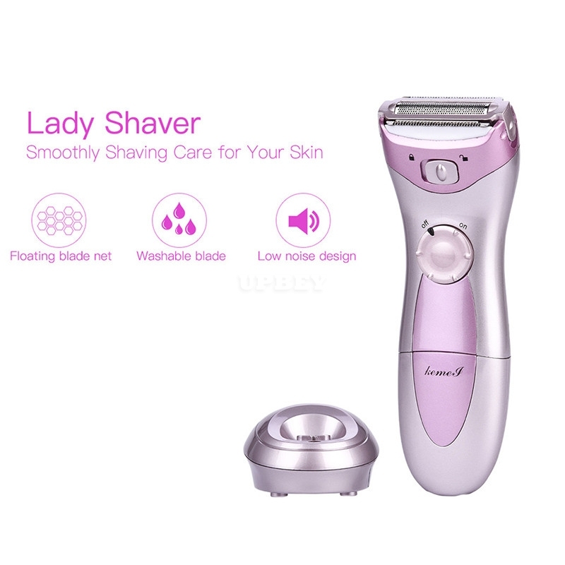 Electric Hair Trimmer Women Shaver Razor Home Use Rechargeable Waterproof Shaving Machine Pink