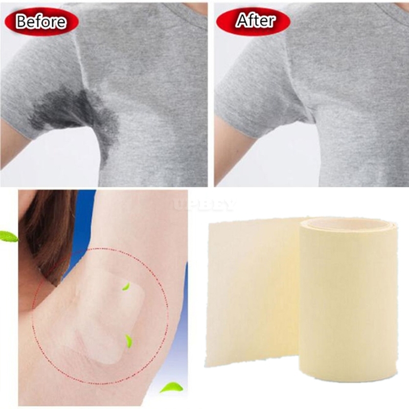 6 M/1 Roll Unisex Armpit Sweat Pads Thinness Breathable Perspiration Pads Transparent Deodorant Antiperspirant