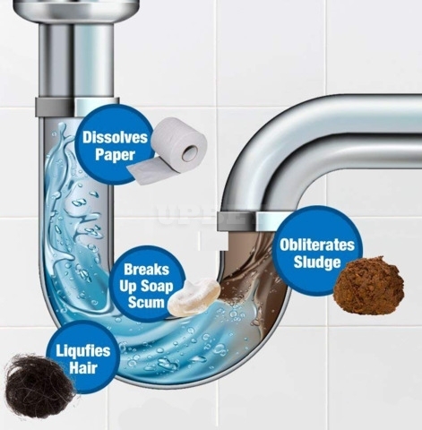 Pipe Dredging Agent Powerful Sink Drain Cleaner for Kitchen Sewer Toilet Brush Closestool Clogging Cleaning Tools 110g