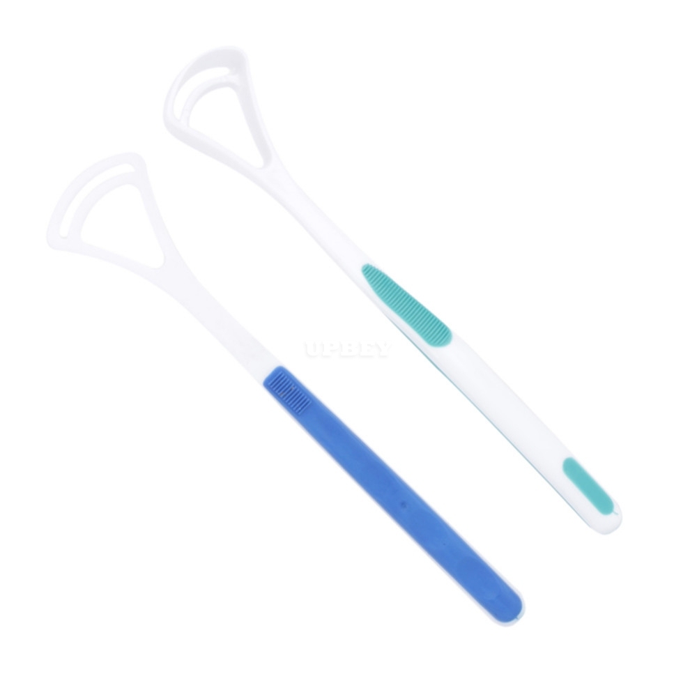 2 Pcs Oral Care Tongue Scraper Cleaner Fresh Breath Oral Hygiene Toothbrush Tools Reduce Tooth Decay
