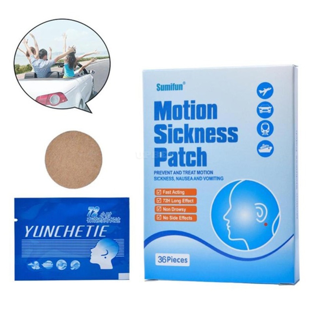Anti Car Motion Sickness Patch Relieve Dizziness Traveling Driving Health Care Plaster Stickers 36PCS/Set