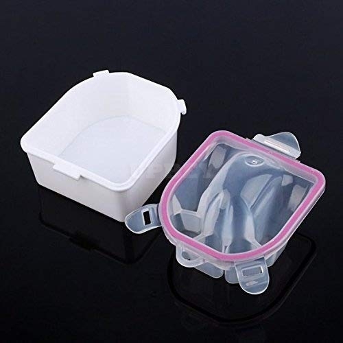 Nail Spa Bowl Professional Double Layer Soak Off Warm Nail Soak Bowl Manicure Tool blue