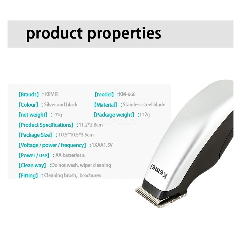 Mini Electric Hair Clipper Mini HairTrimmer Cutting Machine Beard Barber Razor for Men Silver