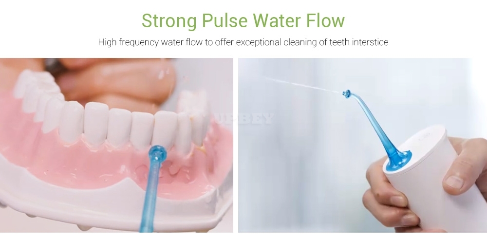 Xiaomi SOOCAS W3 Oral Irrigator Portable Water Dental Flosser Water Jet Cleaning Tooth Denture Cleaner Teeth Brush Blue
