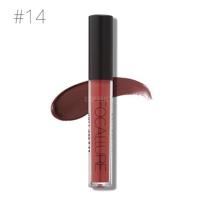 Metallic Matte Vivid Color Non-Stick No fading Waterproof Durable Lip GlossF8D0