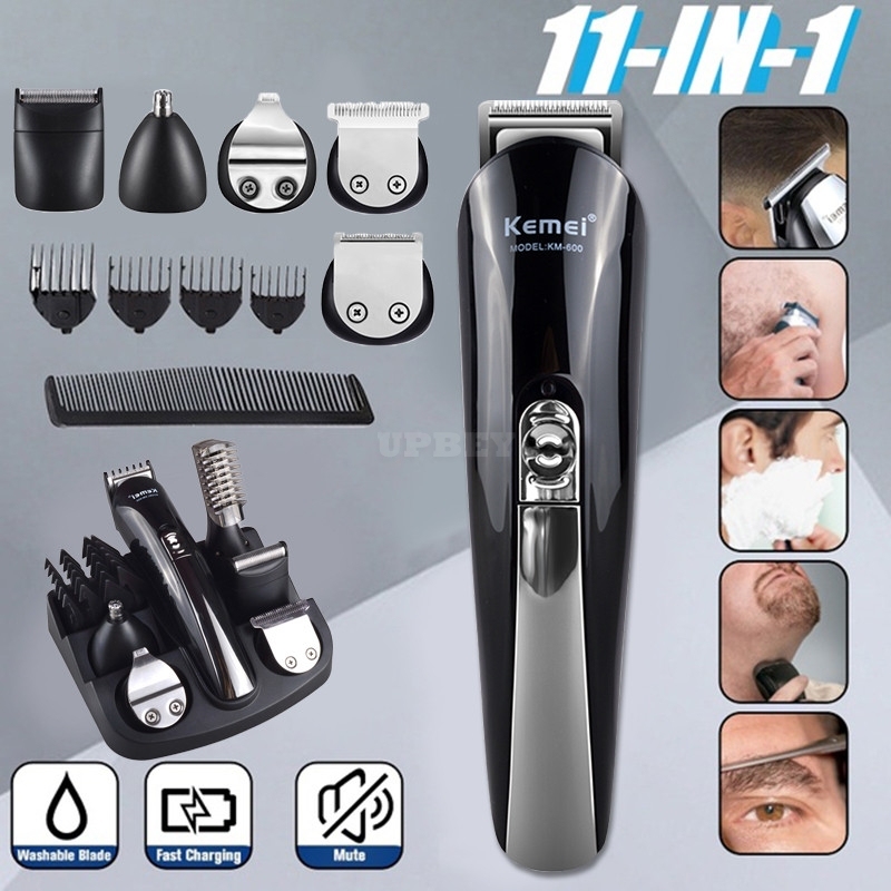 11 in 1 Multifunction Hair Clipper Professional Hair Trimmer Electric Beard Trimmer Hair Cutting Machine black_EU UK AU US Plug