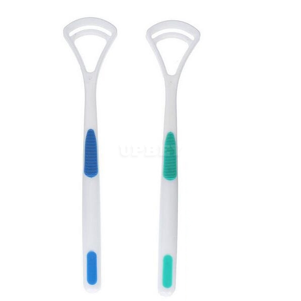 2 Pcs Oral Care Tongue Scraper Cleaner Fresh Breath Oral Hygiene Toothbrush Tools Reduce Tooth Decay