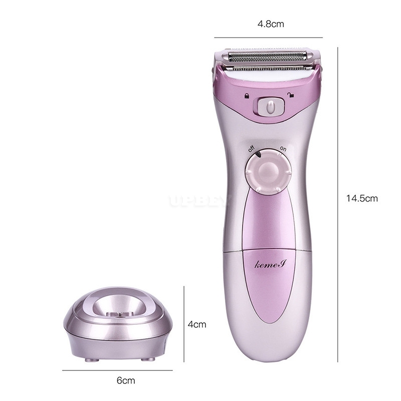 Electric Hair Trimmer Women Shaver Razor Home Use Rechargeable Waterproof Shaving Machine Pink