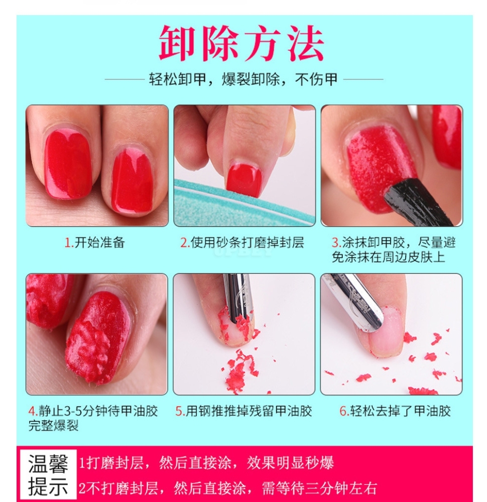 Nail Polish Remover Professional Removes Soak-Off Gel Nail Polish for Manicure Shop 8ml