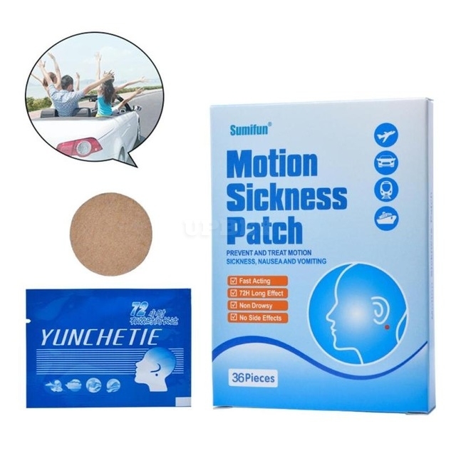Anti Car Motion Sickness Patch Relieve Dizziness Traveling Driving Health Care Plaster Stickers 36PCS/Set