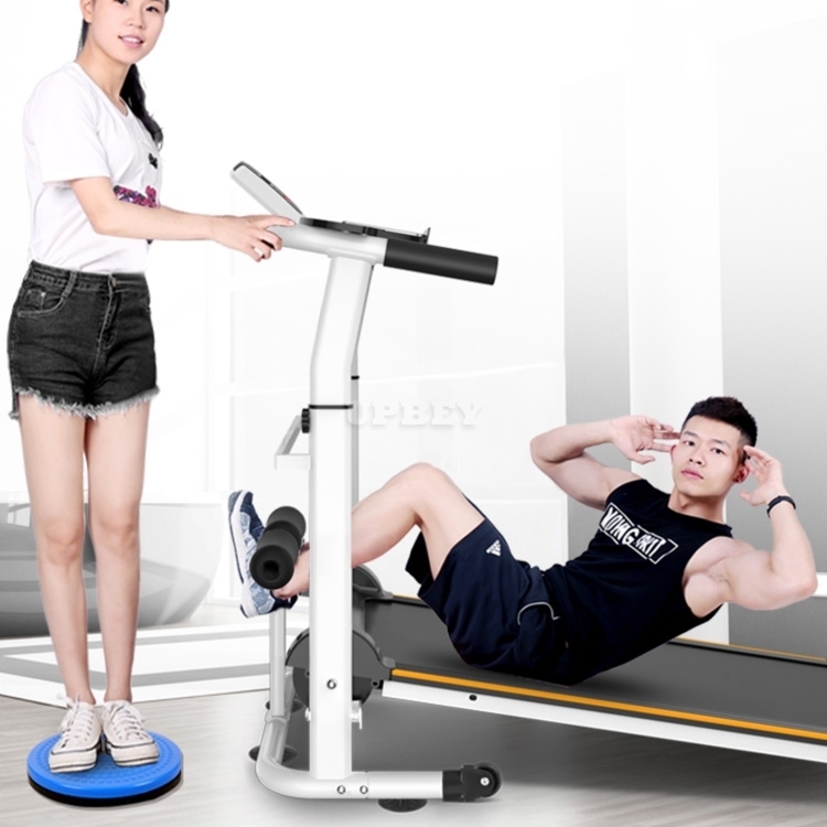 M9 New 3 In 1 Household Mechanical Treadmill With LCD Display Low Noise Walking Machine Foldable Home Trainer Fitness Equipment