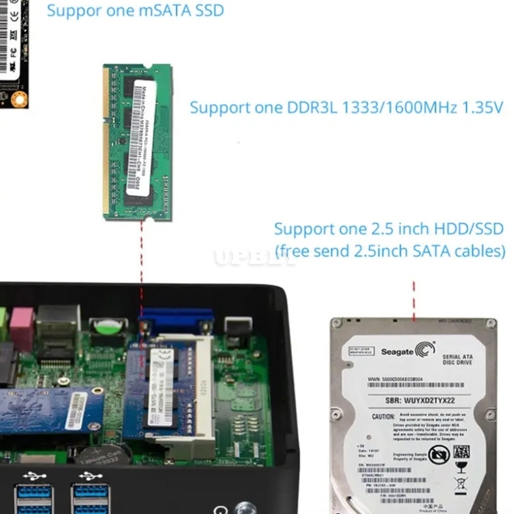 XCY-X30 Mini Computer i3 i5 i7 SSD HD Graphics Wifi Desktop PC Gaming Office USB 3.0 Win 10 HDMI LAN VGA